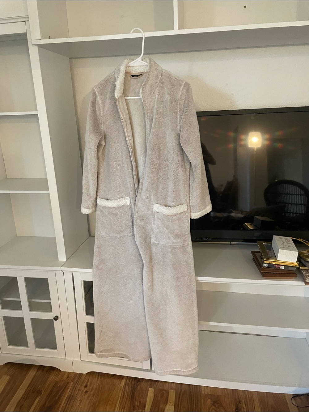 Natori Half-Zip Plush Lynx Mandarin Zip Lounger